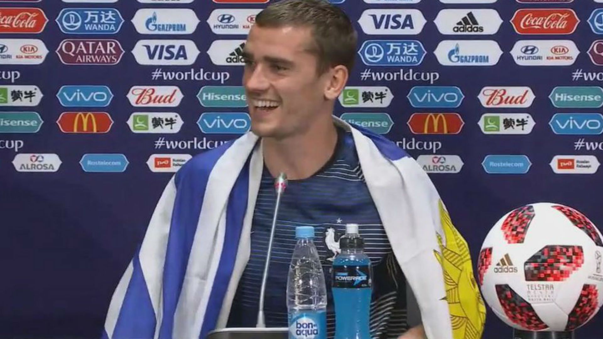 CAPTURA Antoine Griezmann France Uruguay World Cup