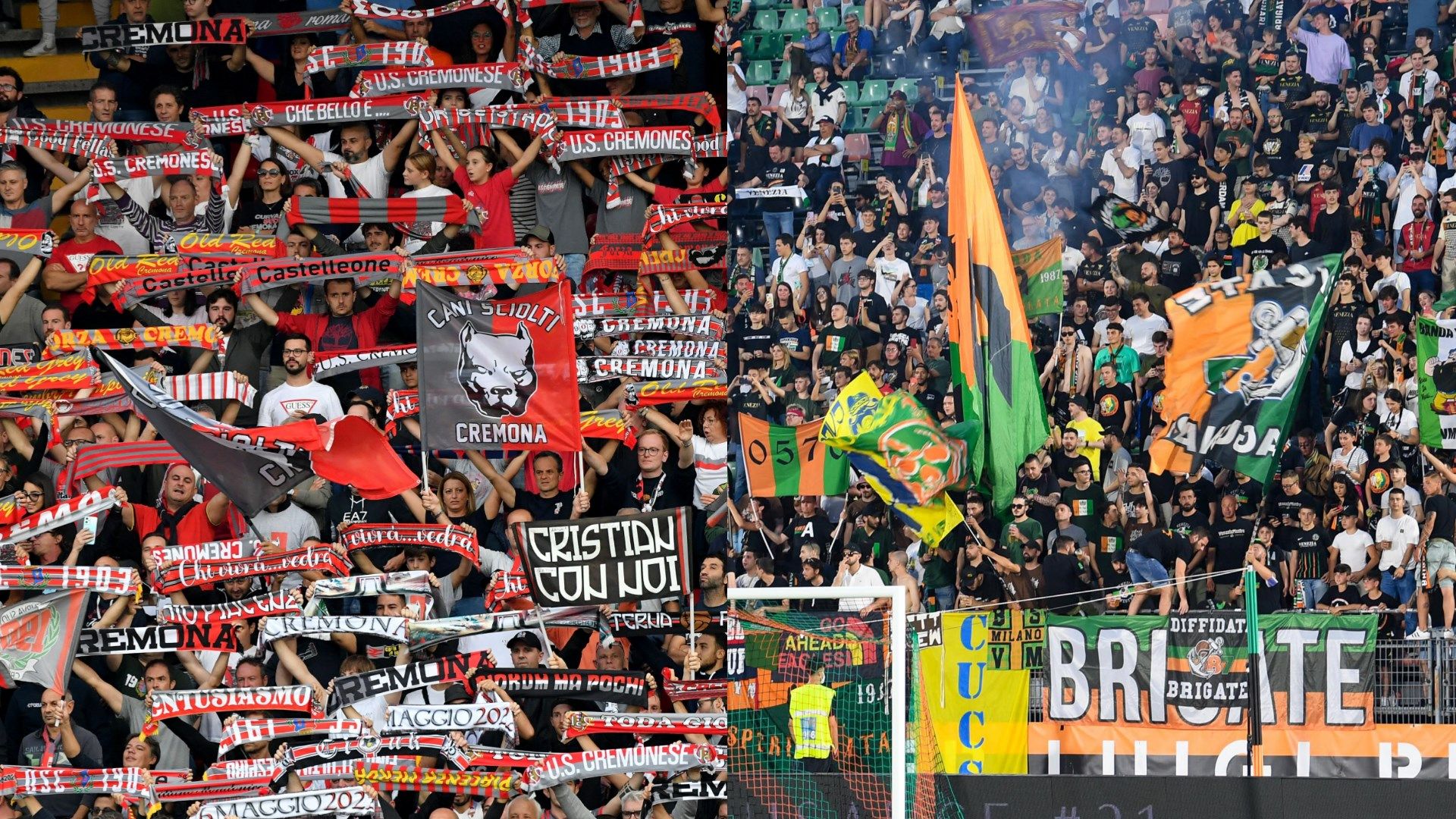 Cremonese fans Venezia fans