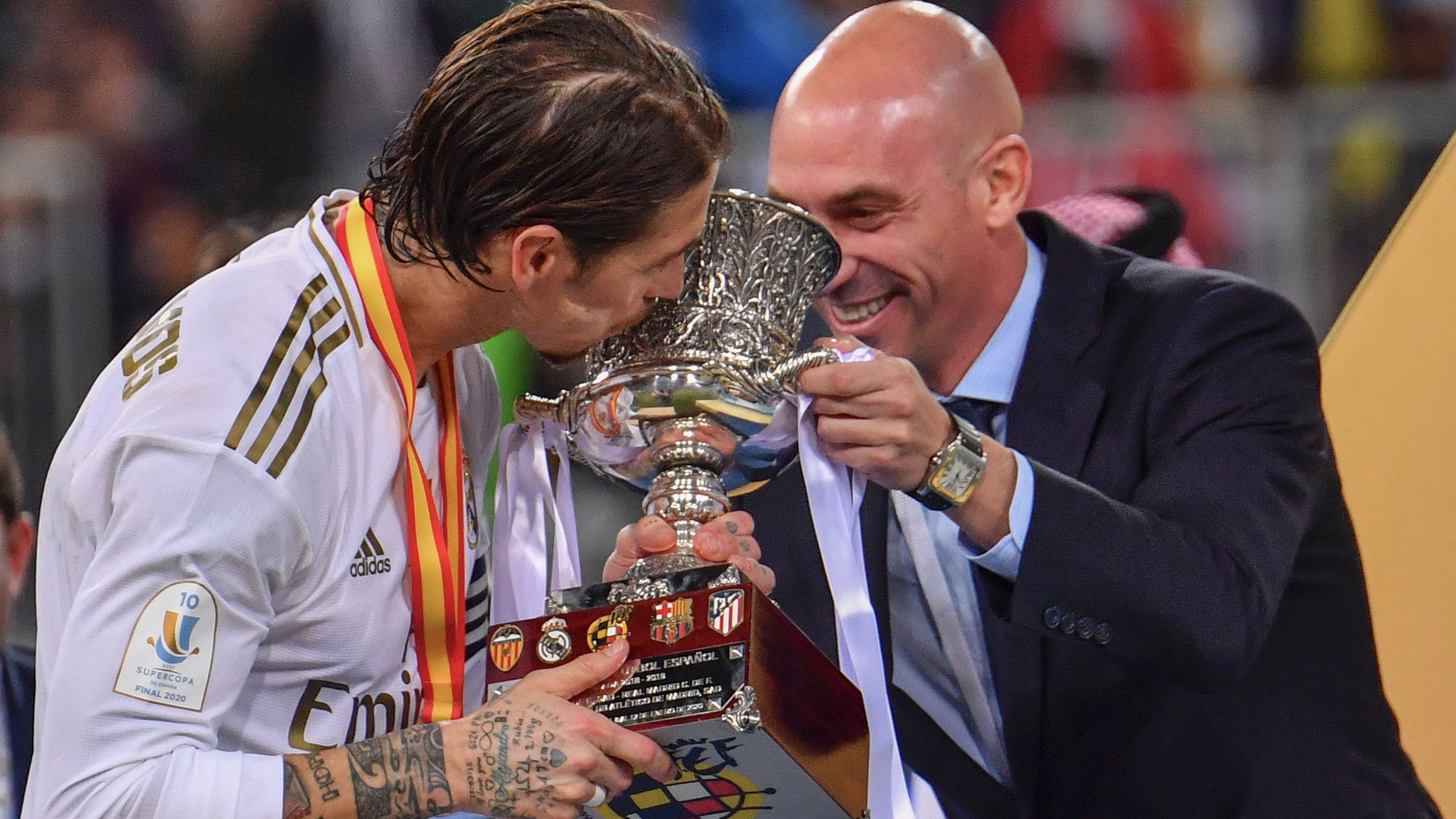 Sergio Ramos Luis Rubiales Real Madrid Supercopa