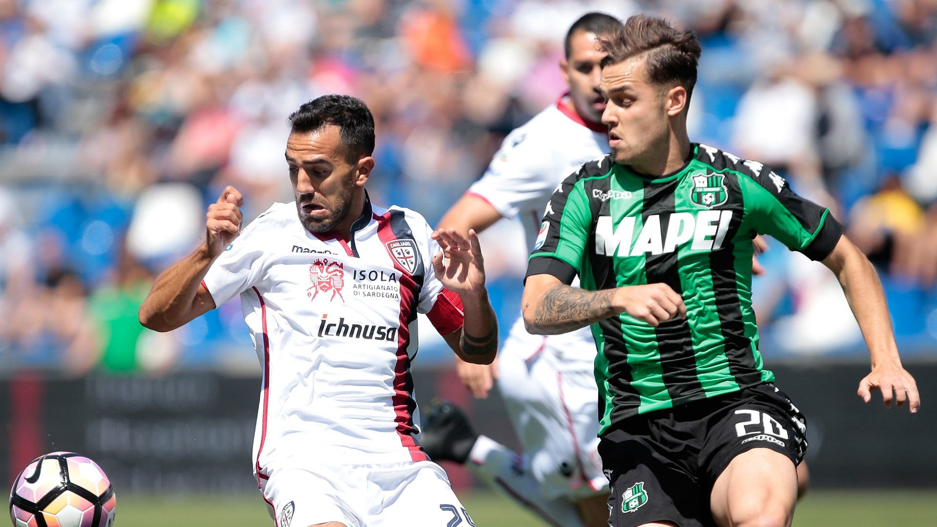 Marco Sau, Pol Lirola, Sassuolo, Cagliari, Serie A, 05212017