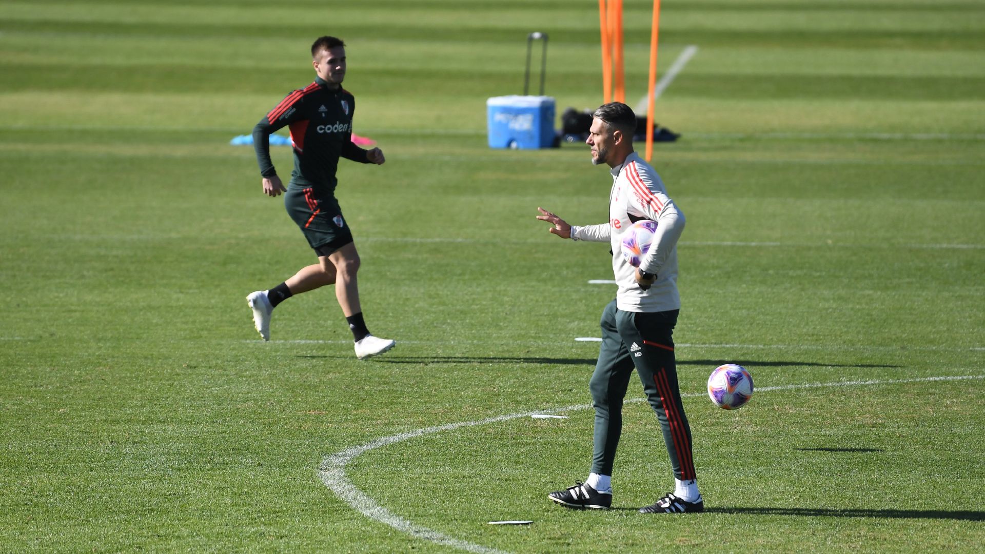 Martin Demichelis Agustin Palavecino River entrenamiento 2023