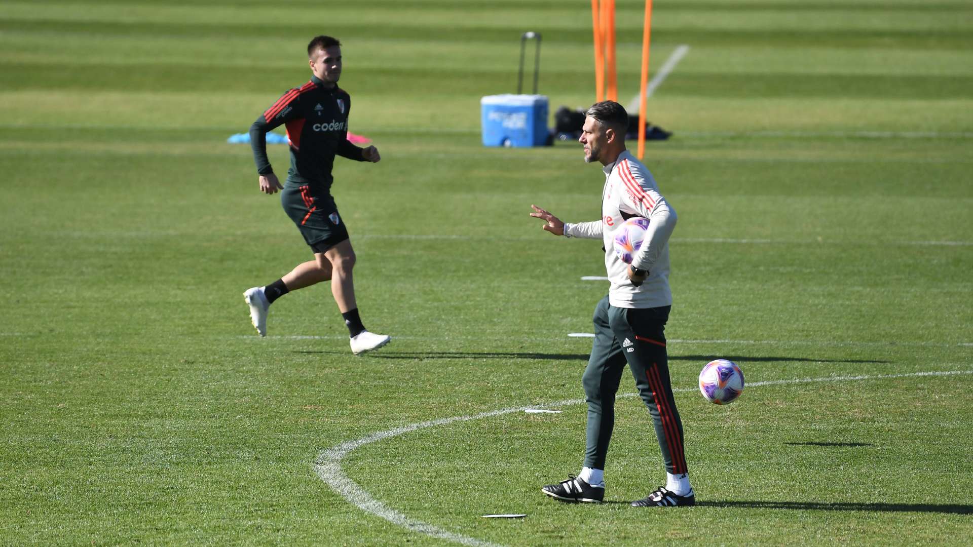 Martin Demichelis Agustin Palavecino River entrenamiento 2023