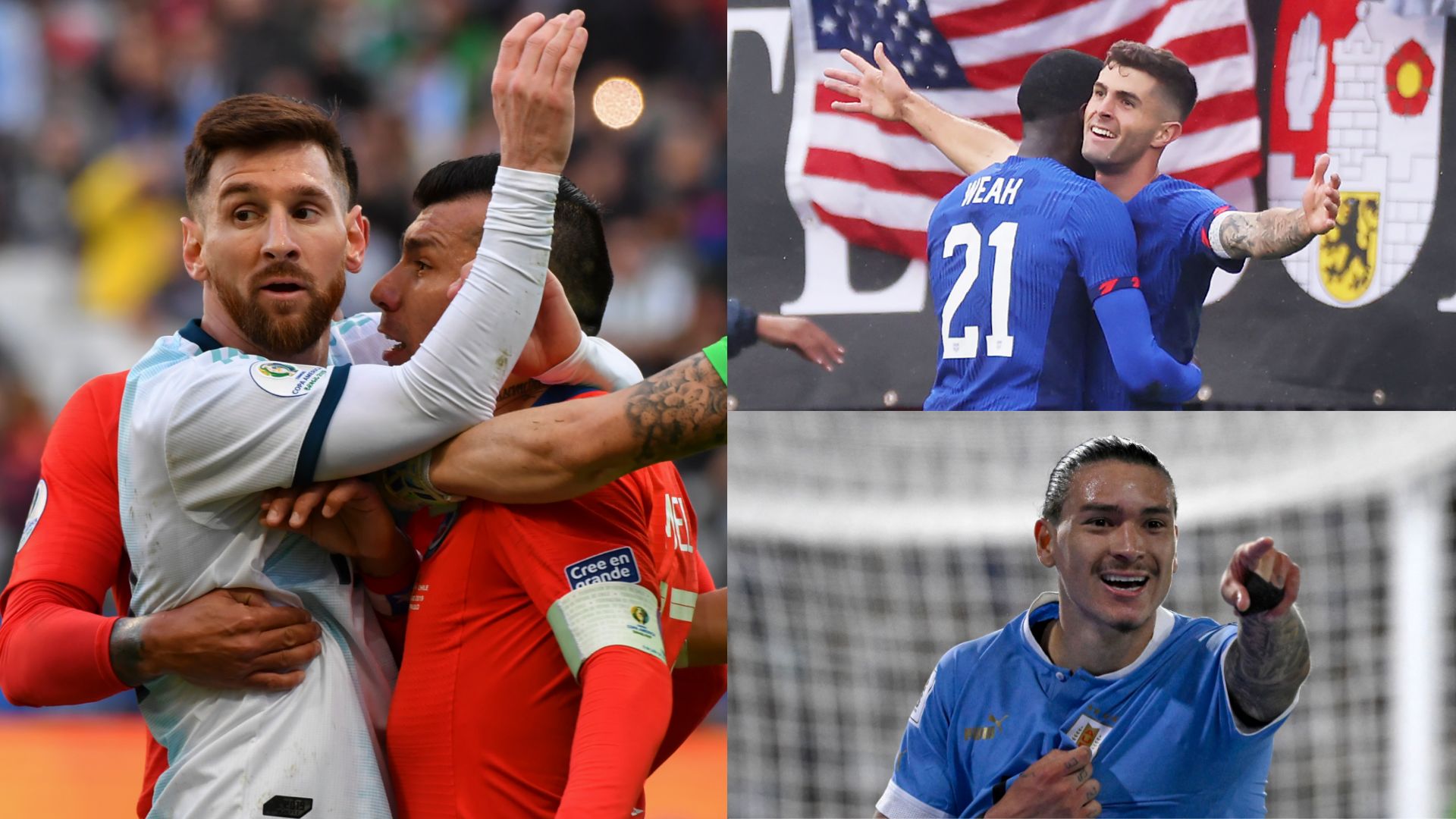 Copa America winners/losers split