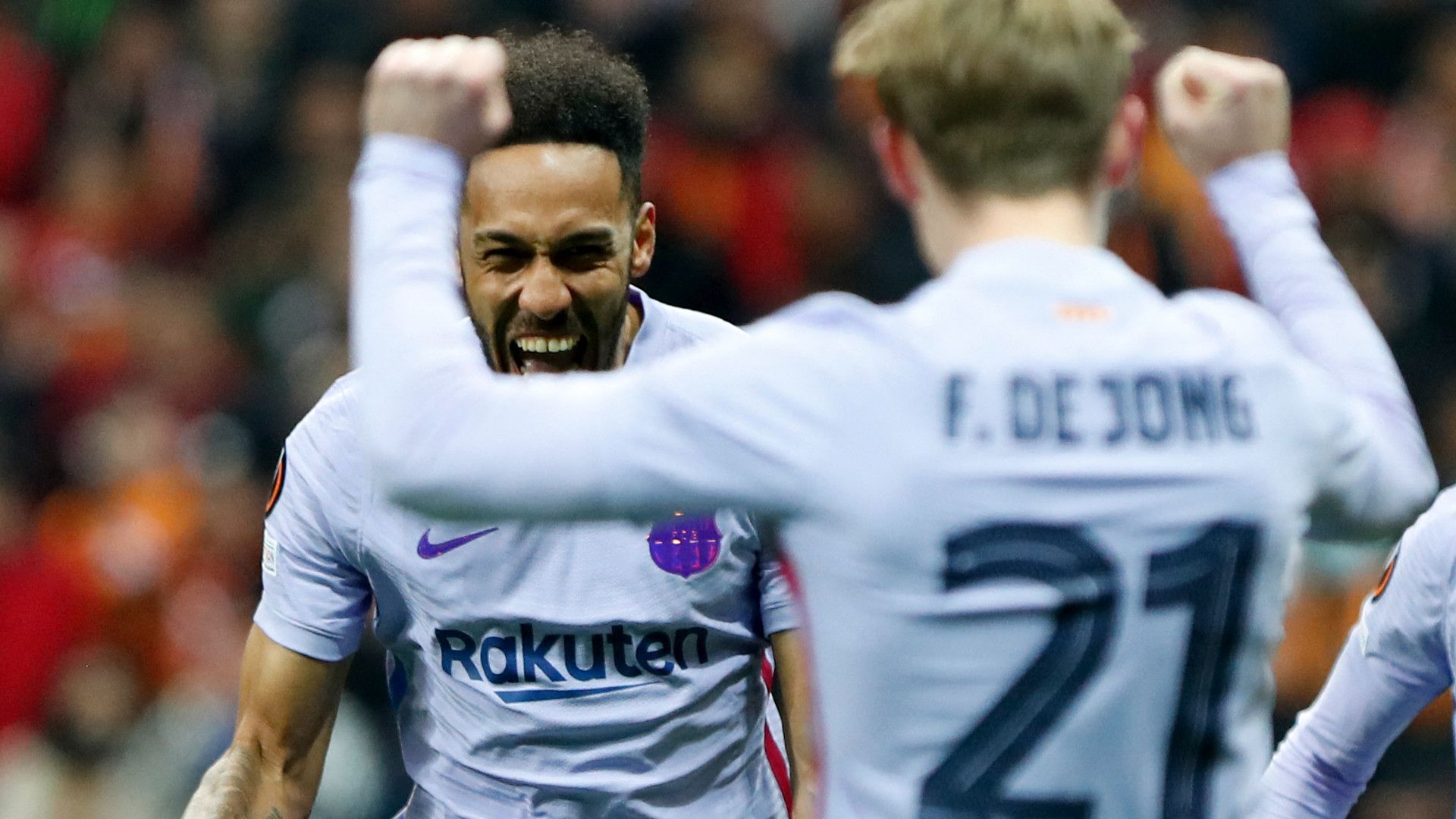 PIERRE-EMERICK AUBAMEYANG BARCELONA EUROPA LEAGUE 17032022