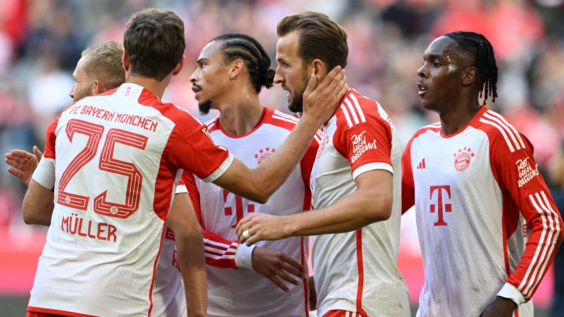 Harry Kane Bayern Munich celebrate Bochum 2023-24