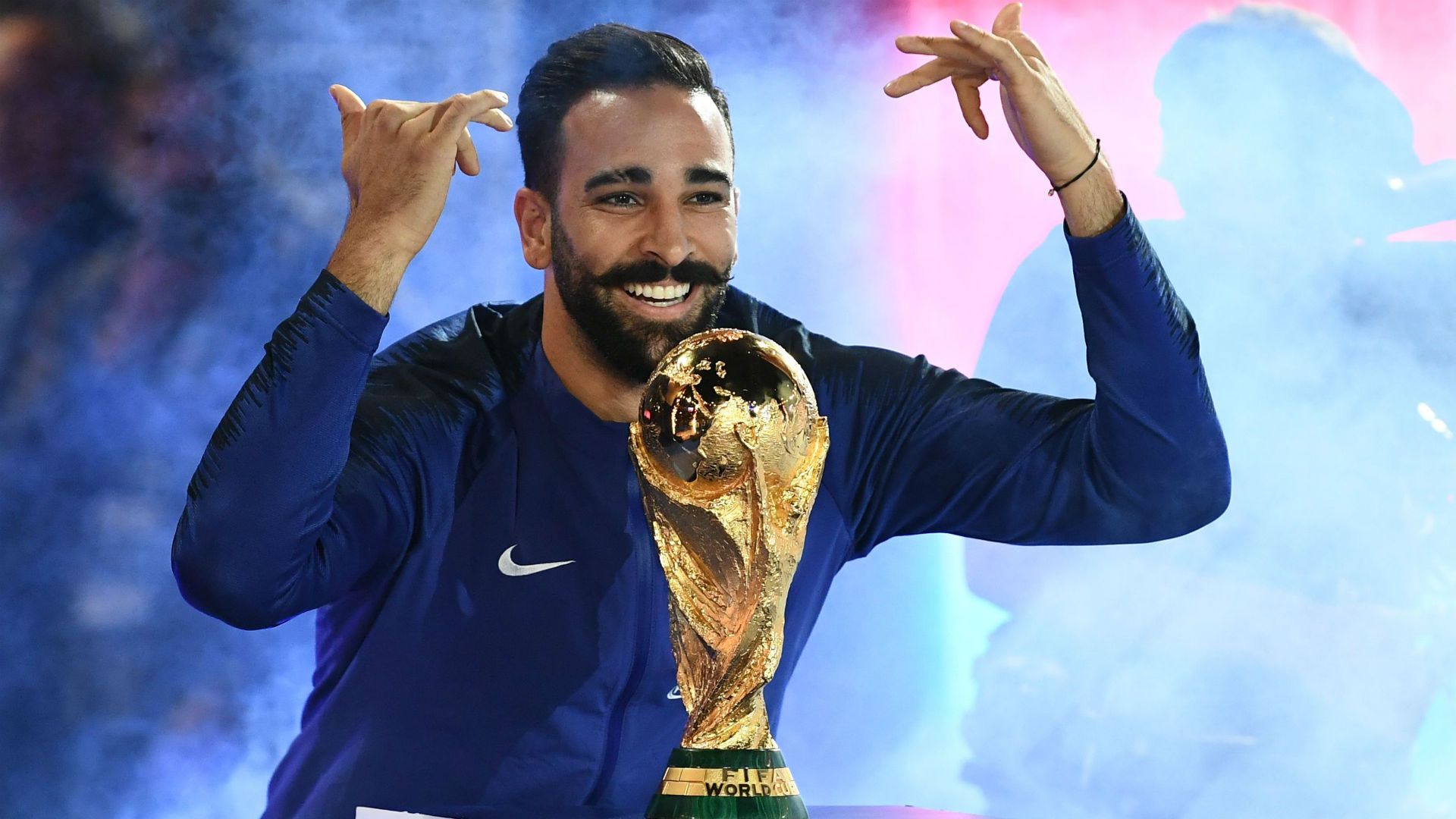 Adil Rami France celebrations