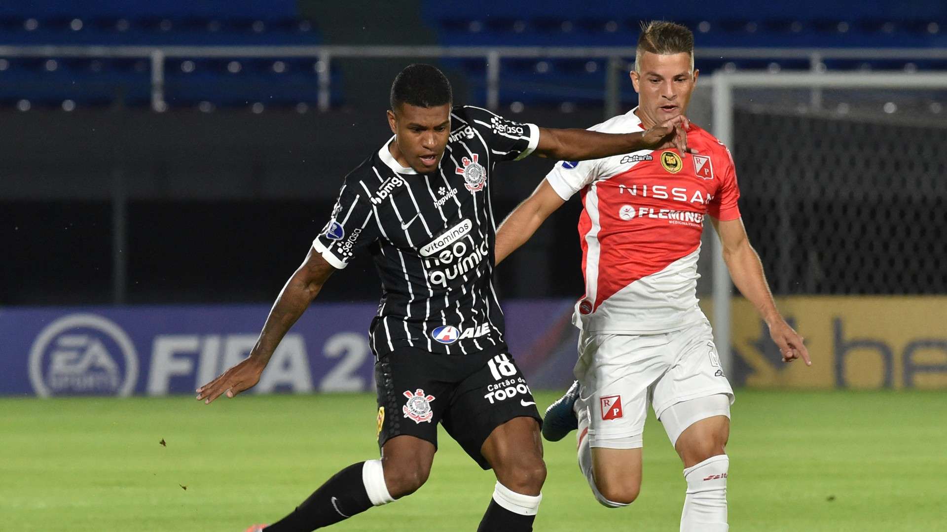 Léo Natel e Rodrigo Vera - River-URU x Corinthians Copa Sul-Americana 22042021