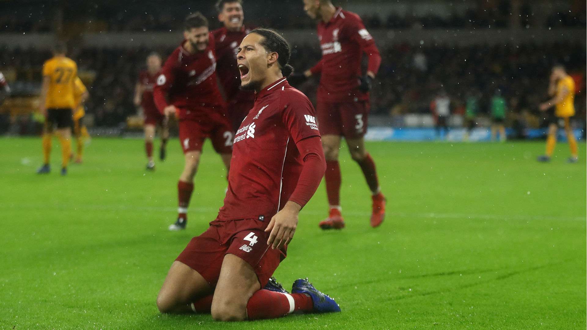 Van Dijk Liverpool Wolves 2018