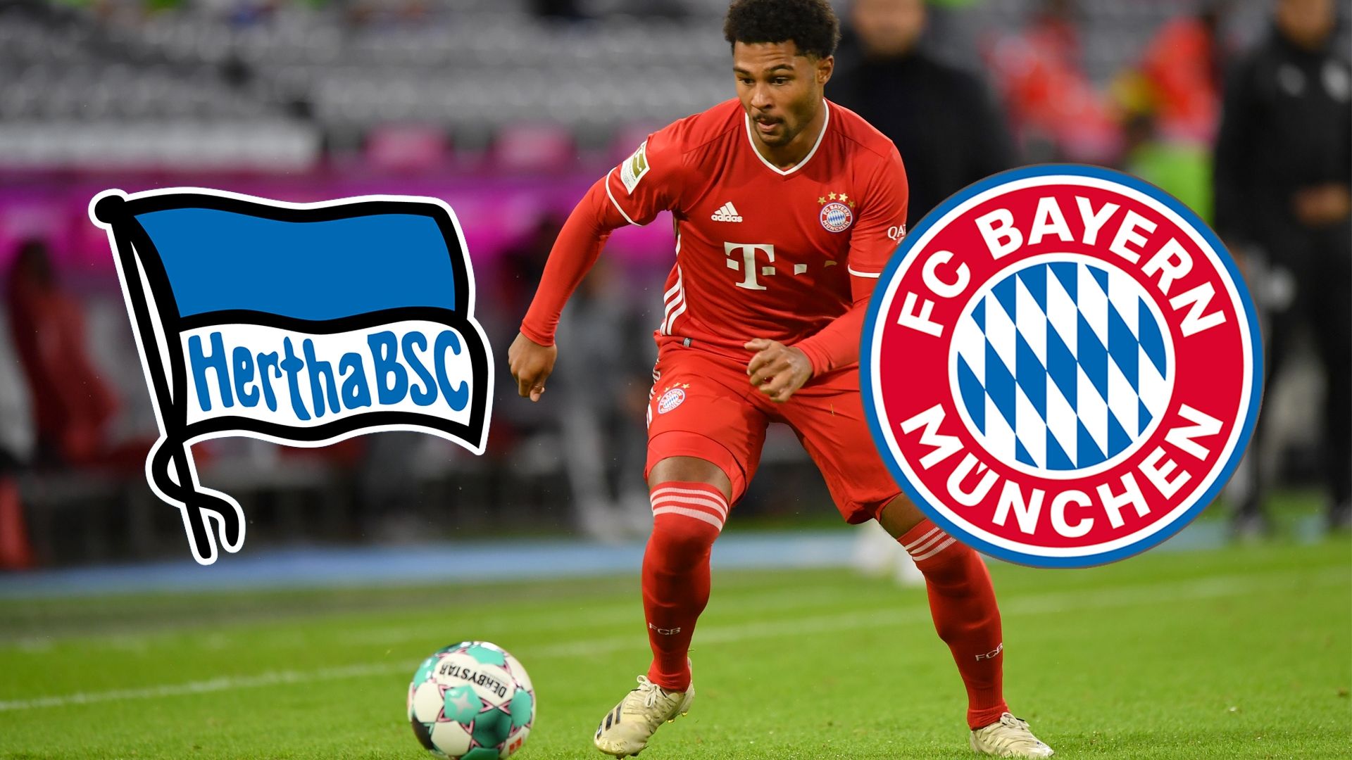 header gettyimages hertha bsc fc bayern münchen munich serge gnabry tv live-stream ticker highlights bundesliga heute fußball wer zeigt / überträgt kein sky nicht dazn
