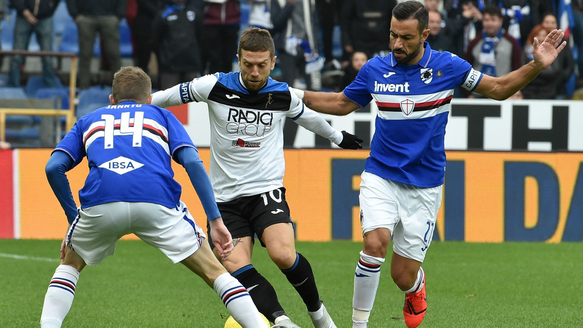 Sampdoria Atalanta Jankto Gomez Quagliarella