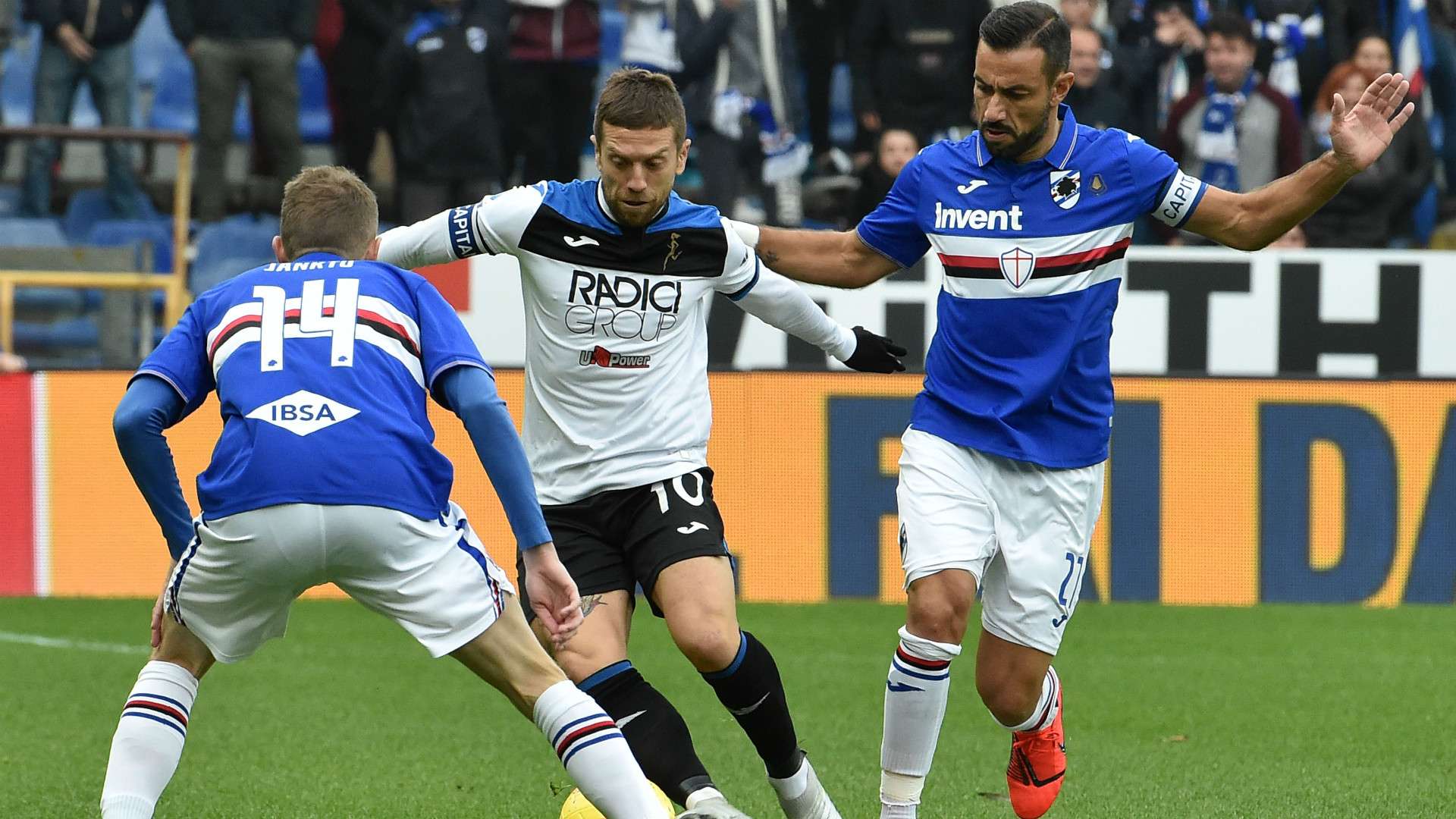 Sampdoria Atalanta Jankto Gomez Quagliarella