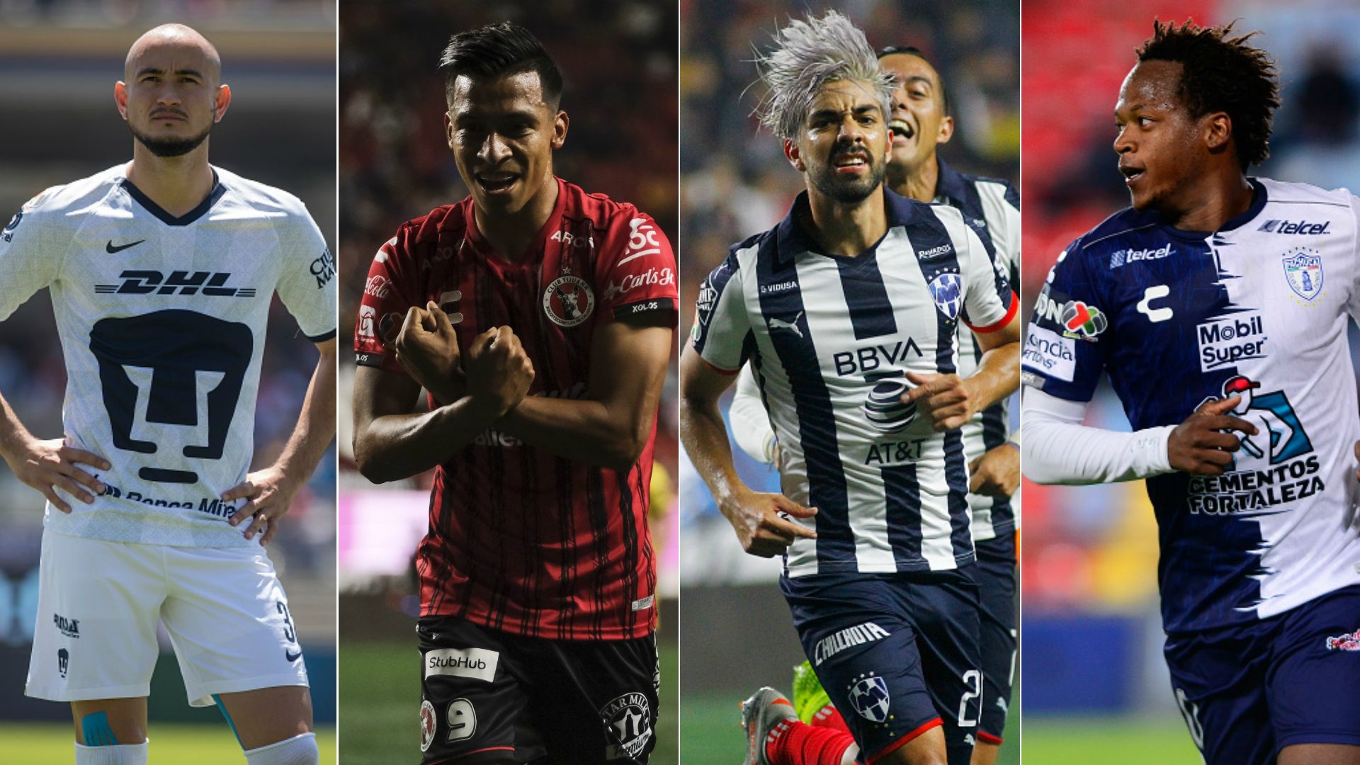 Pumas - Tijuana - Monterrey - Pachuca