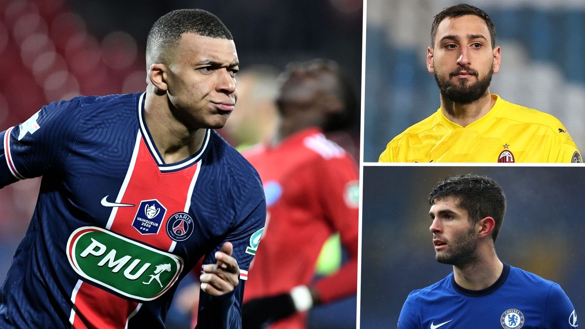 Mbappe Donnarumma Pulisic NXGN GFX