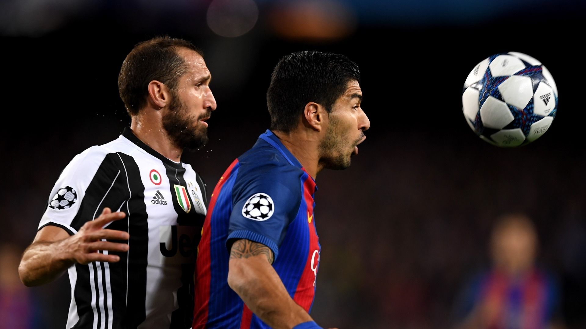 Giorgio Chiellini Luis Suarez Barcelona Juventus UCL 19042017