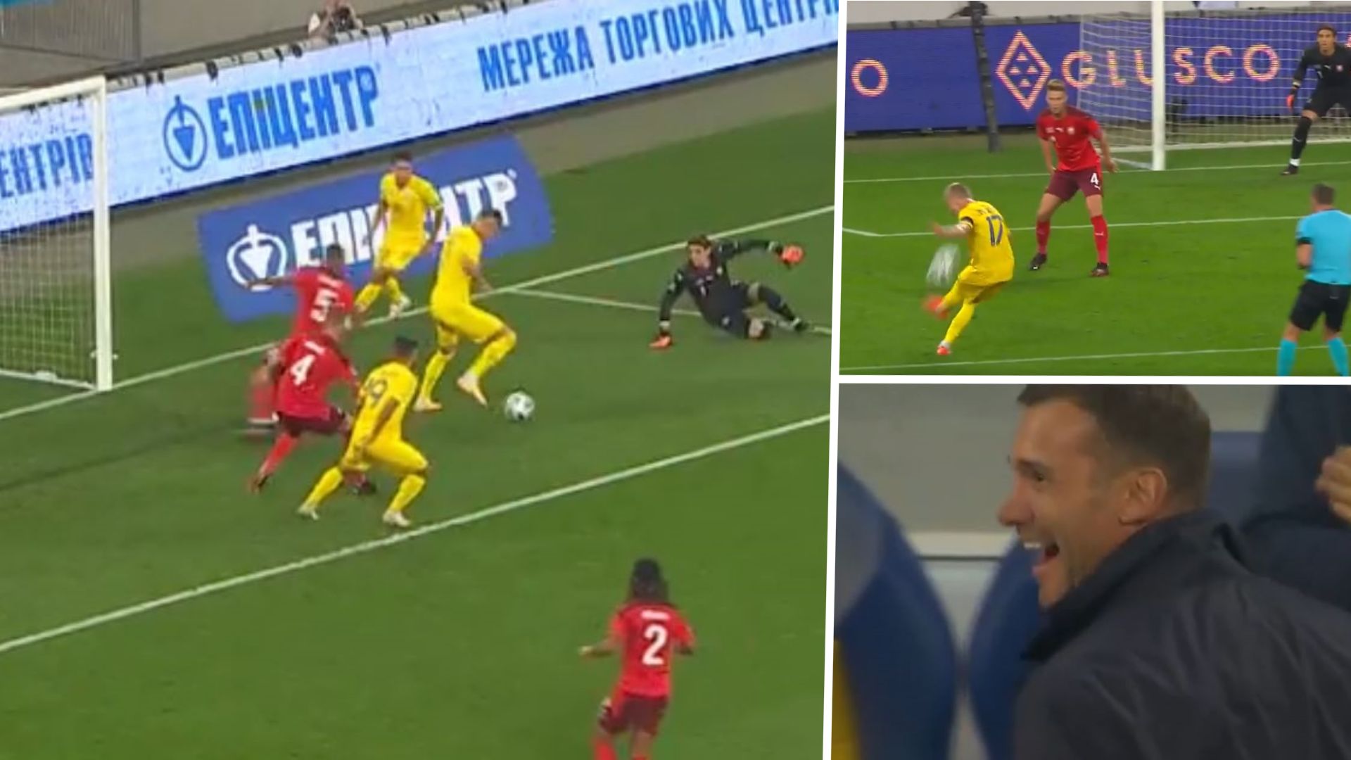NATIONS LEAGUE UKRAINE SCHWEIZ GFX TORE YARMOLENKO ZINCHENKO SHEVCHENKO