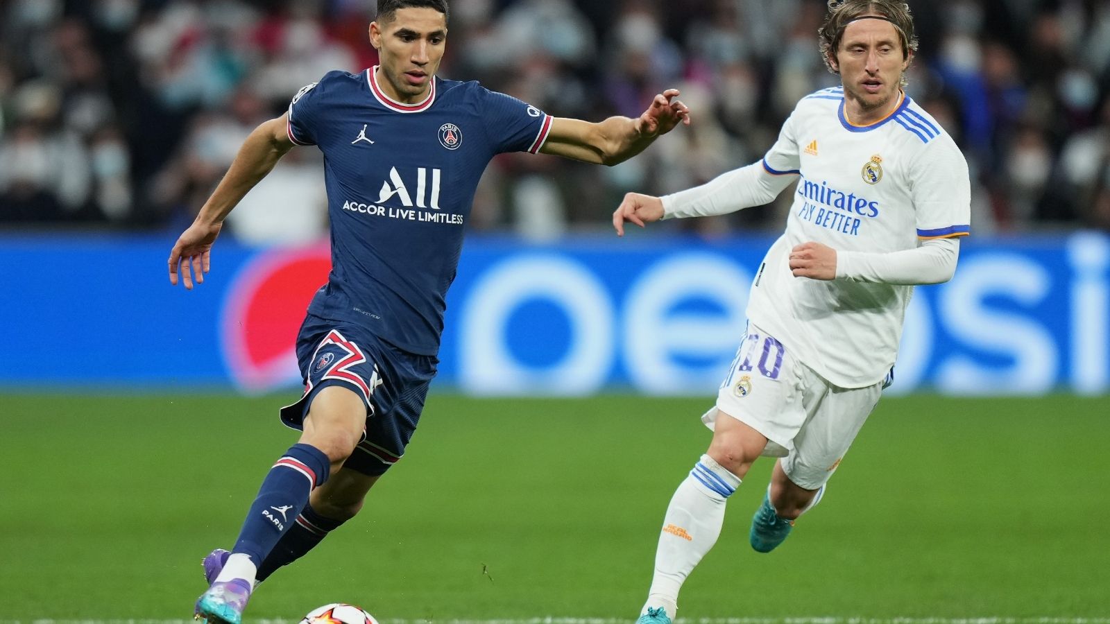 Achraf Hakimi & Luka Modrić, Real Madrid Vs. PSG Champions League