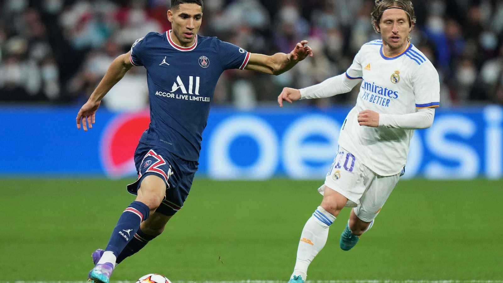 Achraf Hakimi & Luka Modrić, Real Madrid Vs. PSG Champions League