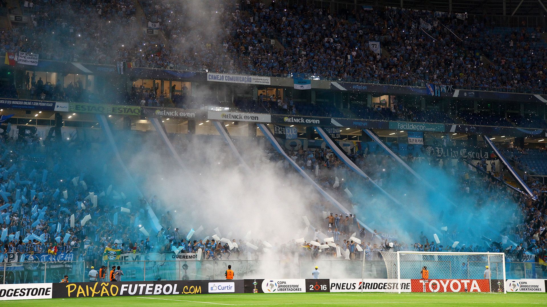 Torcida Grêmio Toluca Copa Libertadores 19042016