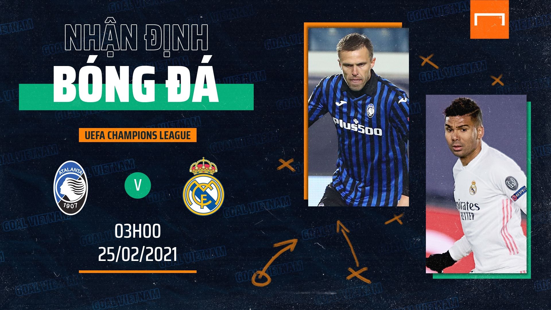 Preview Atalanta vs Real Madrid UEFA Champions League 2020/21 GFX