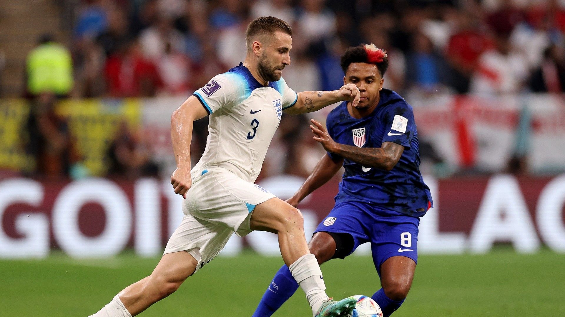 Luke Shaw England USA 2022