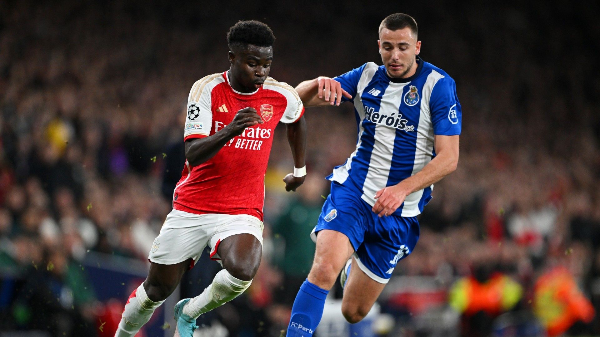 Bukayo Saka Arsenal vs Porto 2023-24
