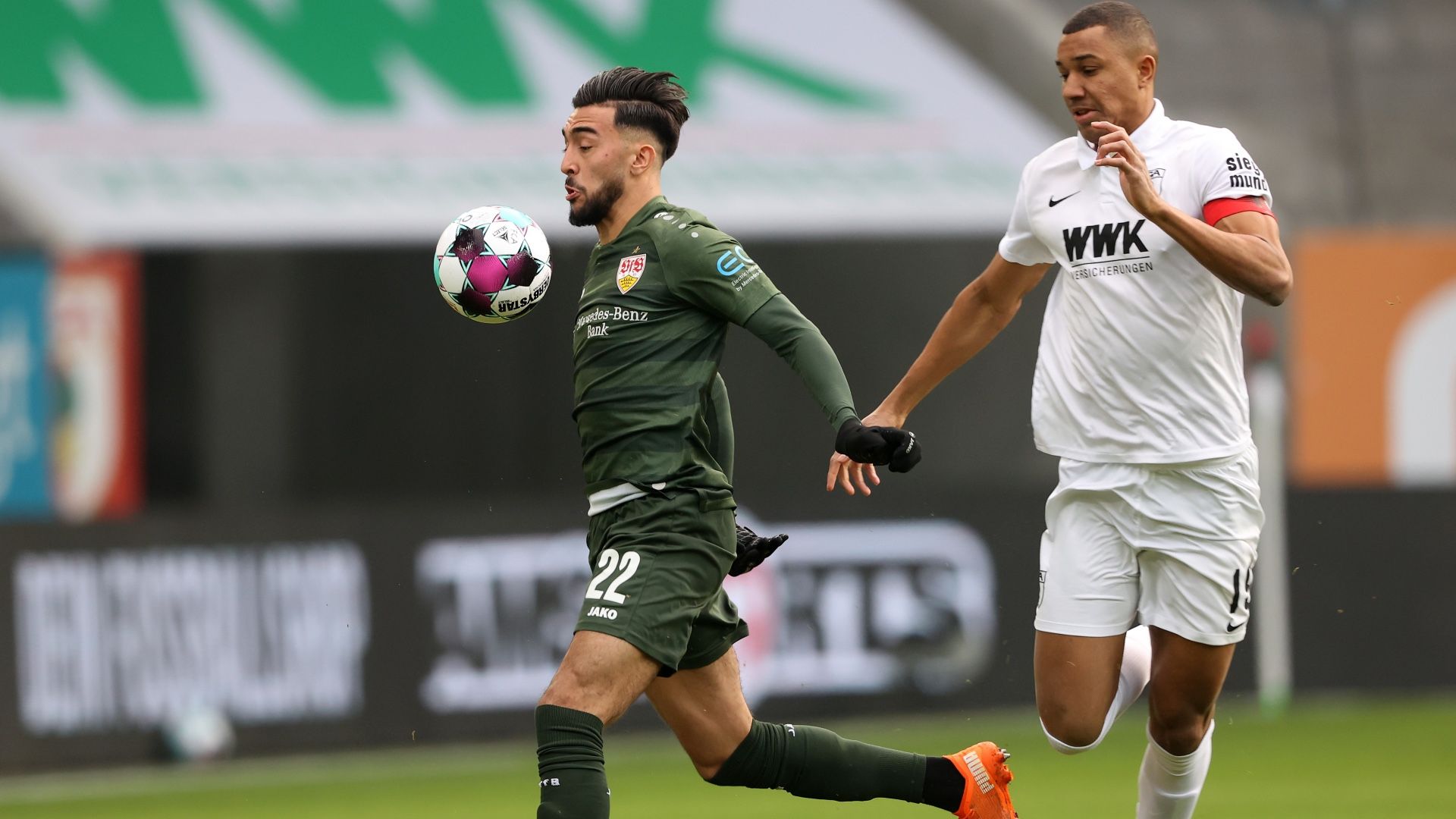 Nicolas Gonzalez Felix Uduokhai Stuttgart Augsburg Bundesliga 10012021