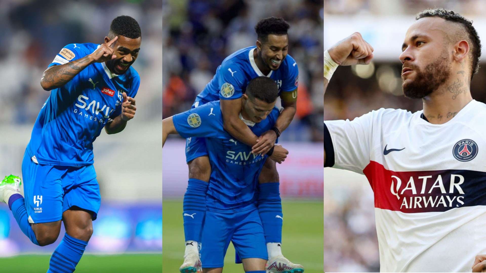 Abdullah Al-Hamdan - Salem Al-Dawsari - Malcom - Hilal 2023 Neymar