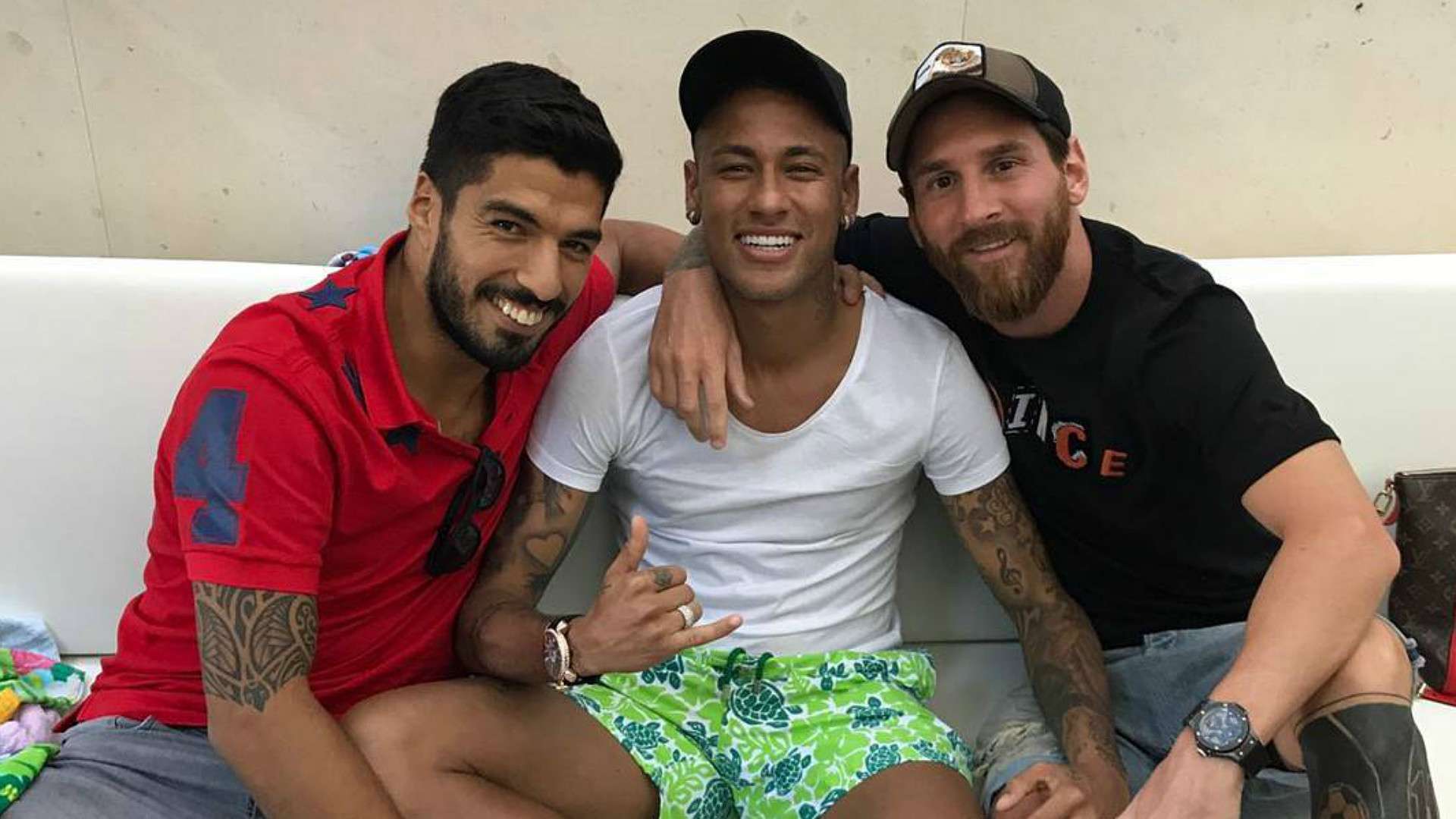 INSTAGRAM Messi Neymar Suarez