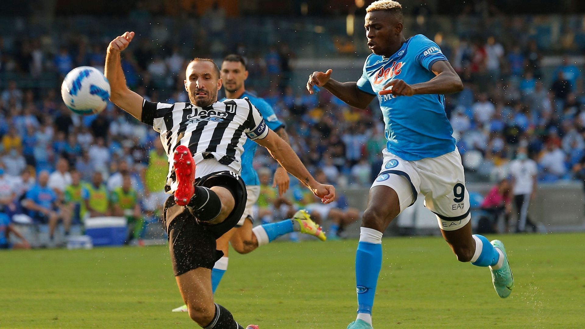 Osimhen Chiellini Napoli Juventus Serie A
