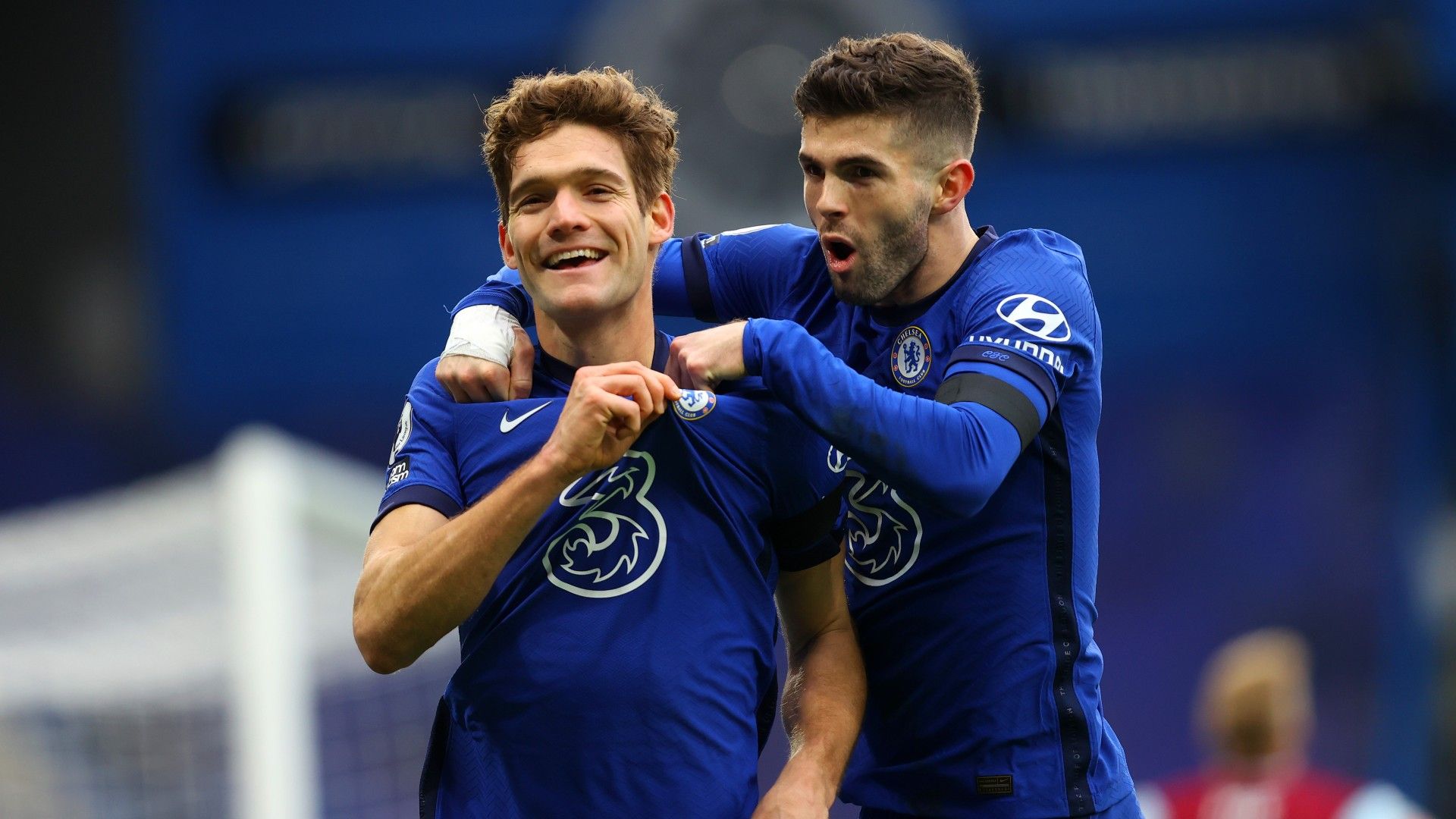 Marcos Alonso Christian Pulisic Chelsea 2020-21