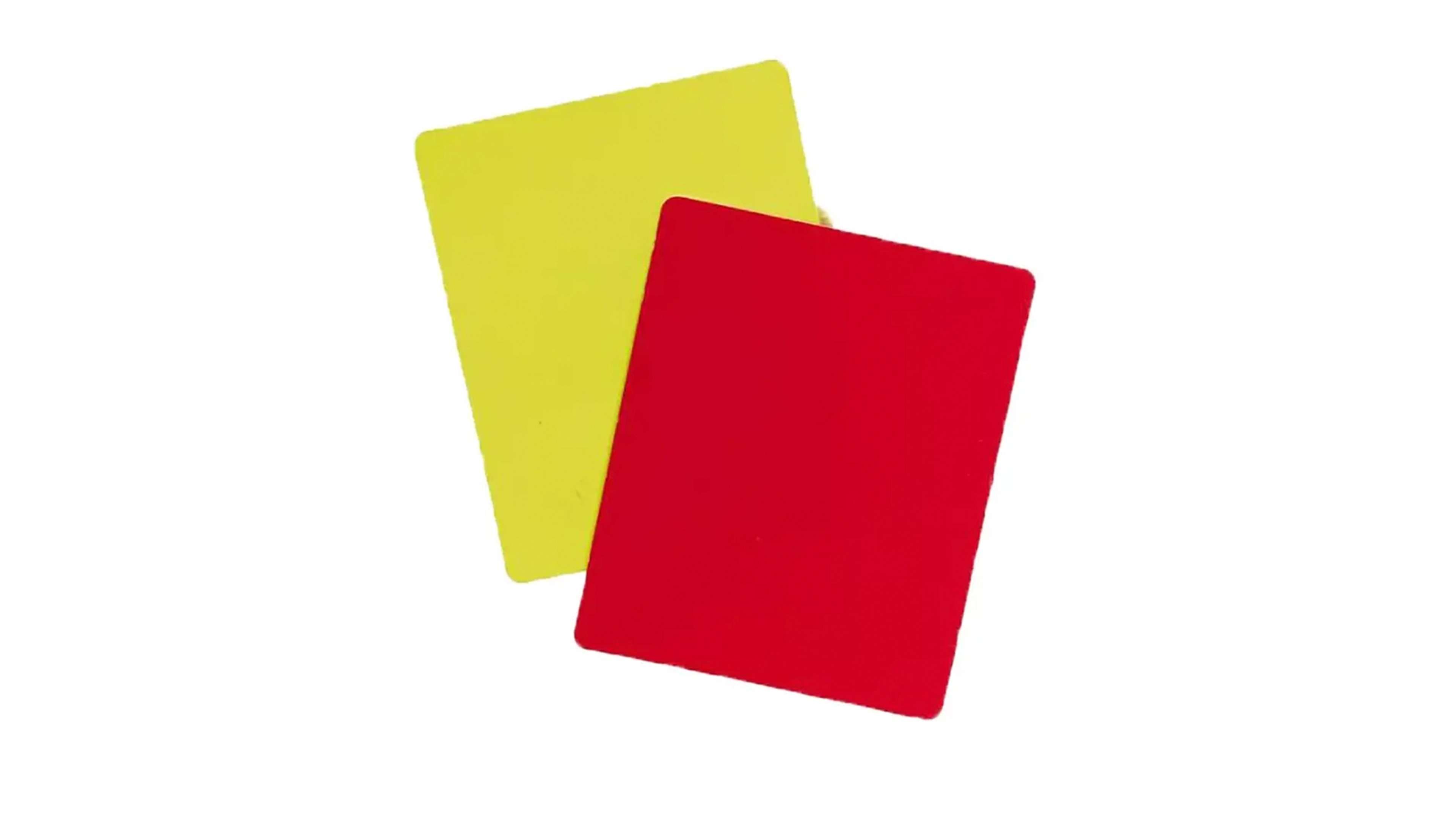 Set of referee cards