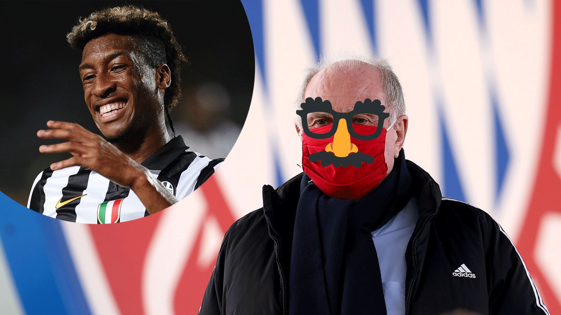 GER ONLY Fake Präsident Hoeneß Coman Bayern Juve