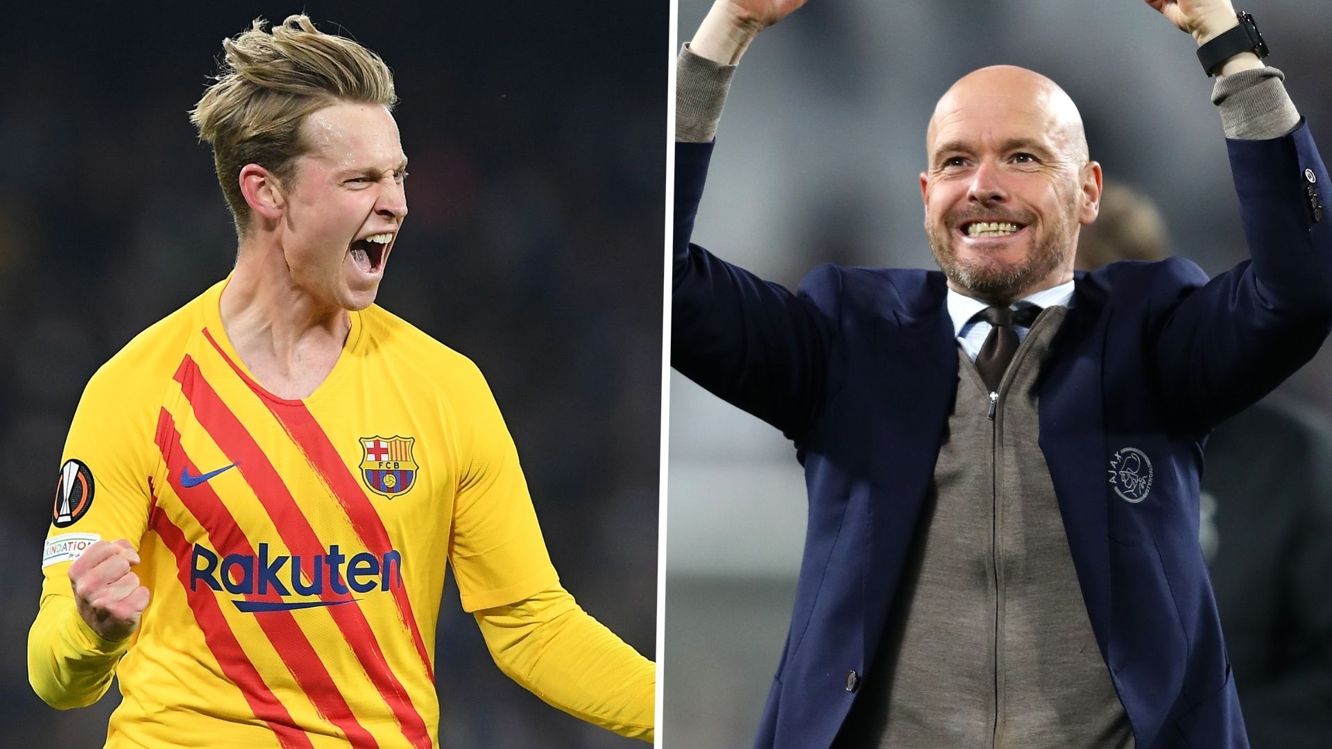 Frenkie de Jong Erik ten Hag GFX
