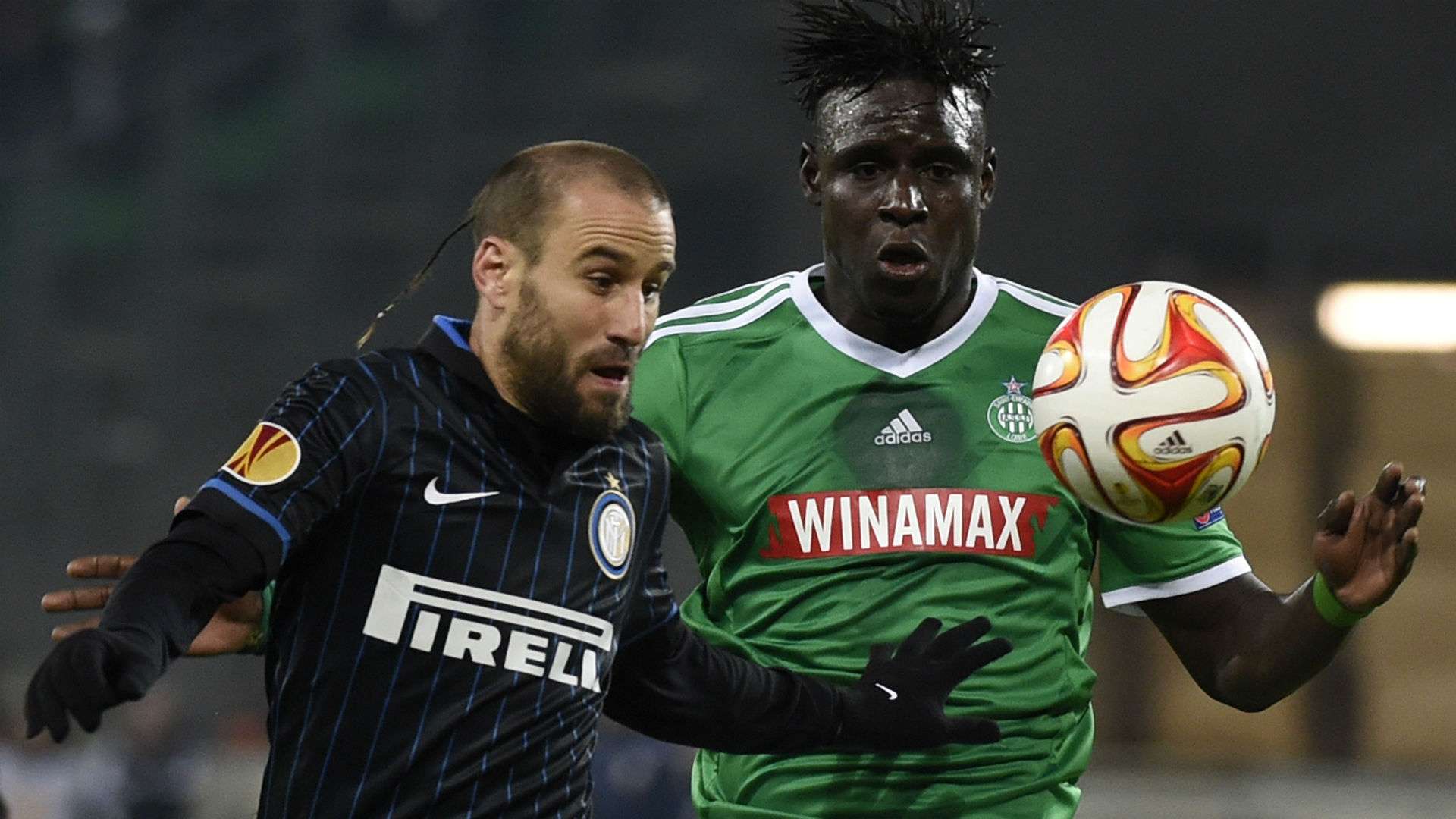 Rodrigo Palacio Moustapha Bayal Sall Saint-Etienne Inter Milan UEFA Europa League 06112014