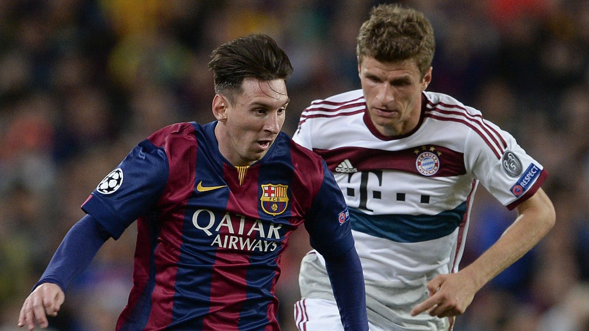 Thomas Muller Lionel Messi