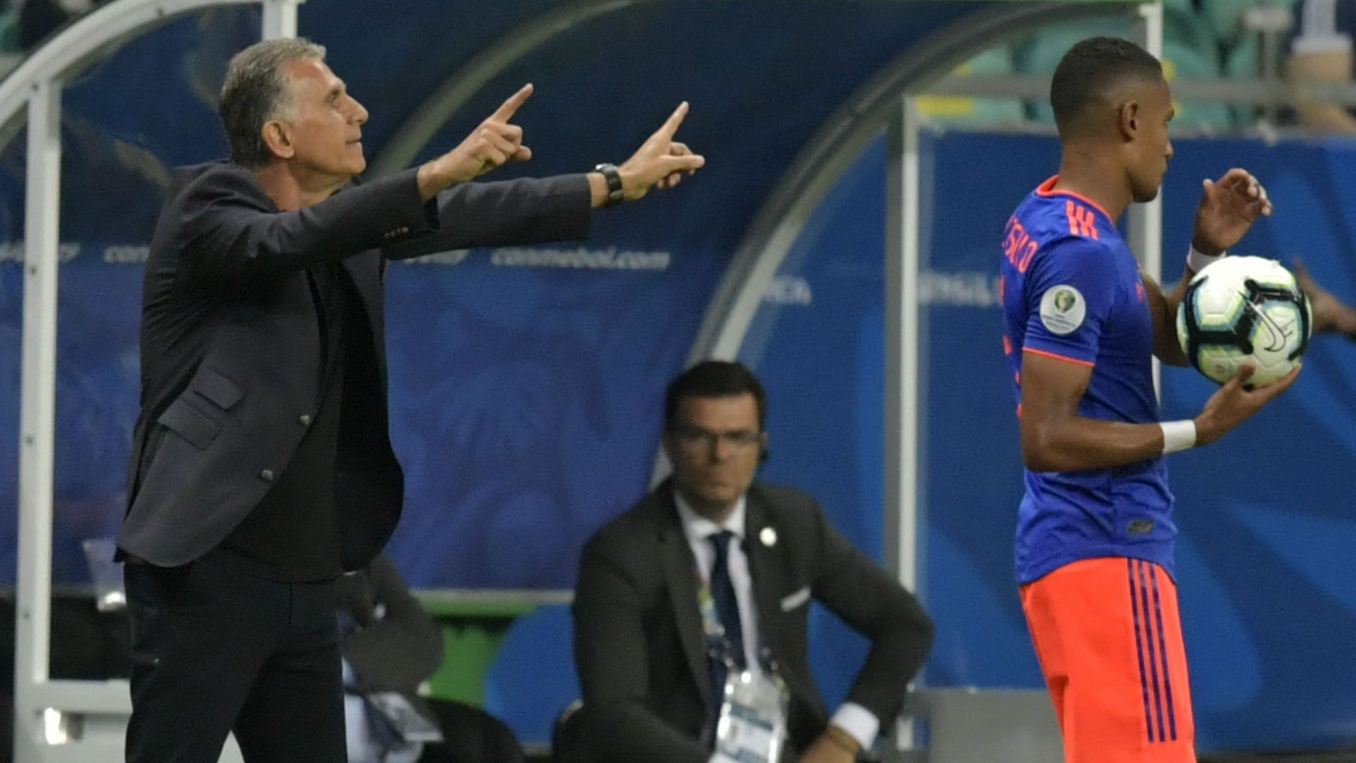 Carlos Queiroz DT Colombia vs Argentina Copa América 2019