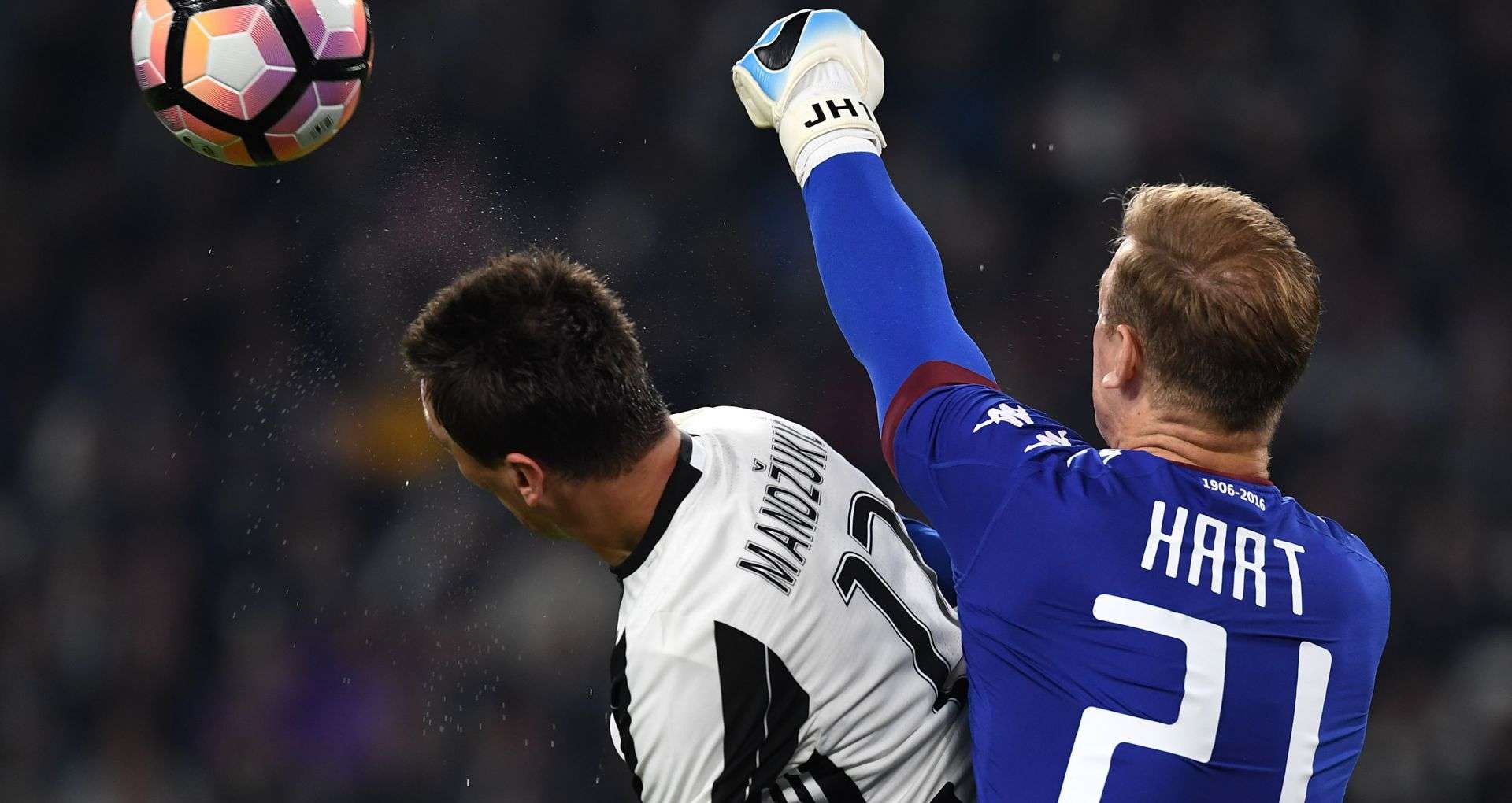 Joe Hart Mario Mandzukic Juventus Torino Serie A