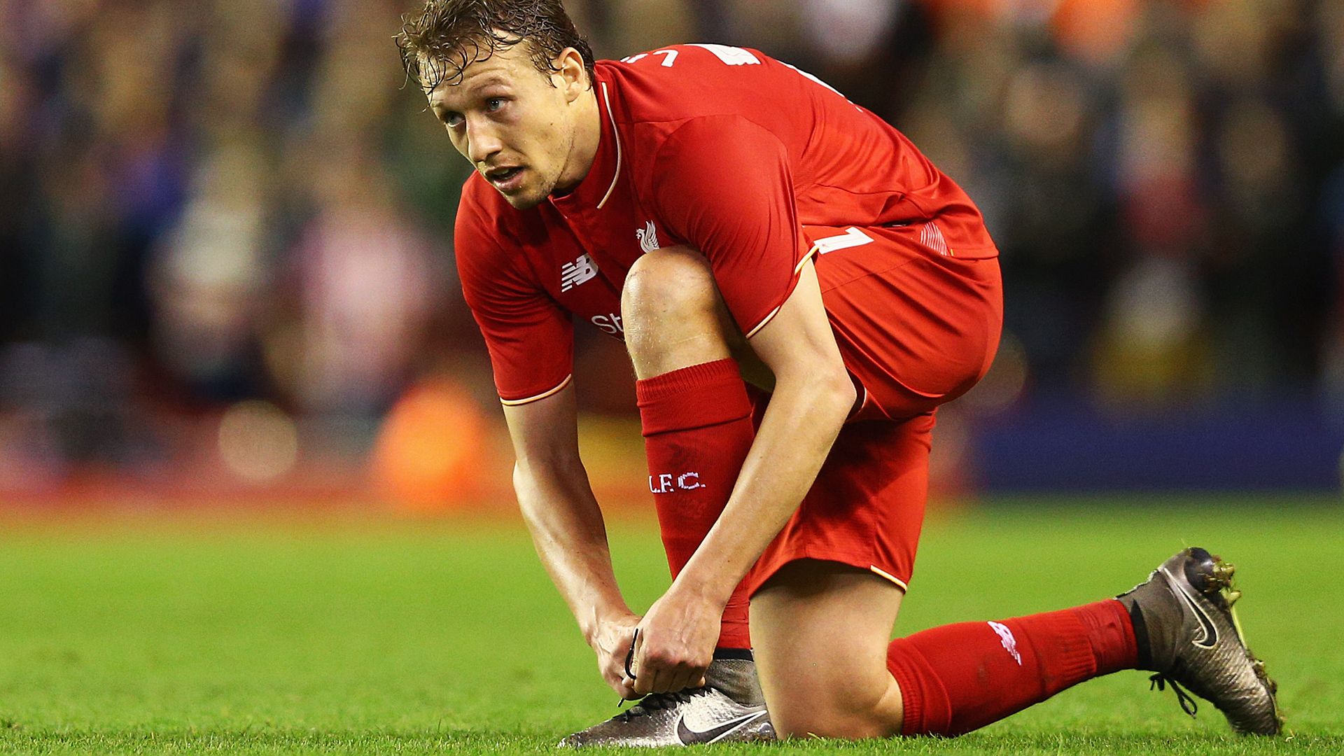 Lucas Leiva FC Liverpool Stoke City Capital One Cup 01262016