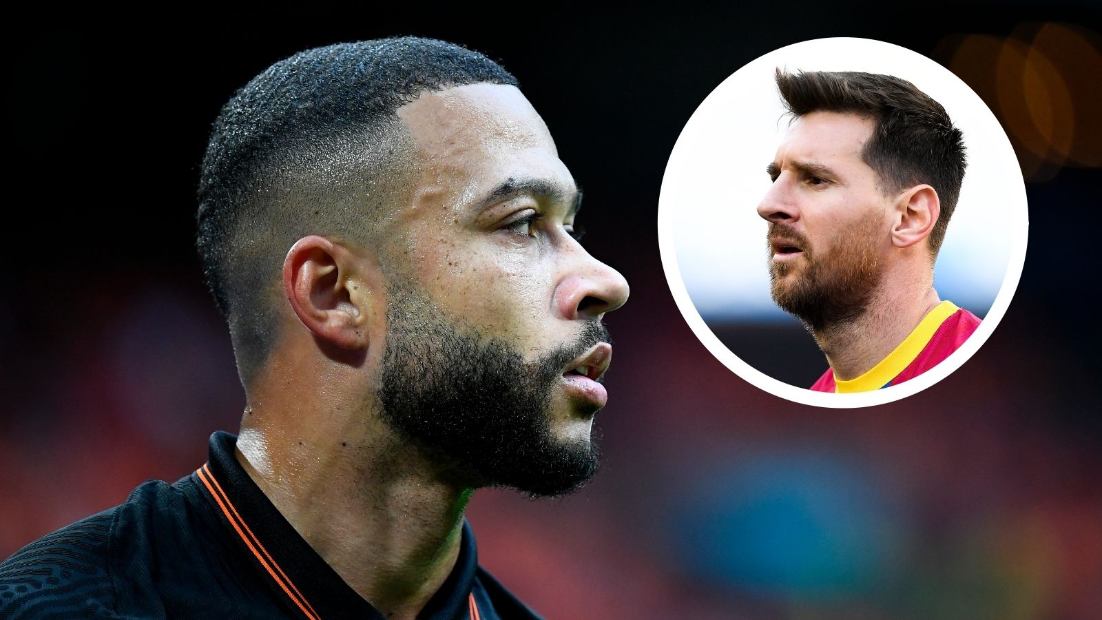 Memphis Depay Lionel Messi Netherlands Barcelona GFX