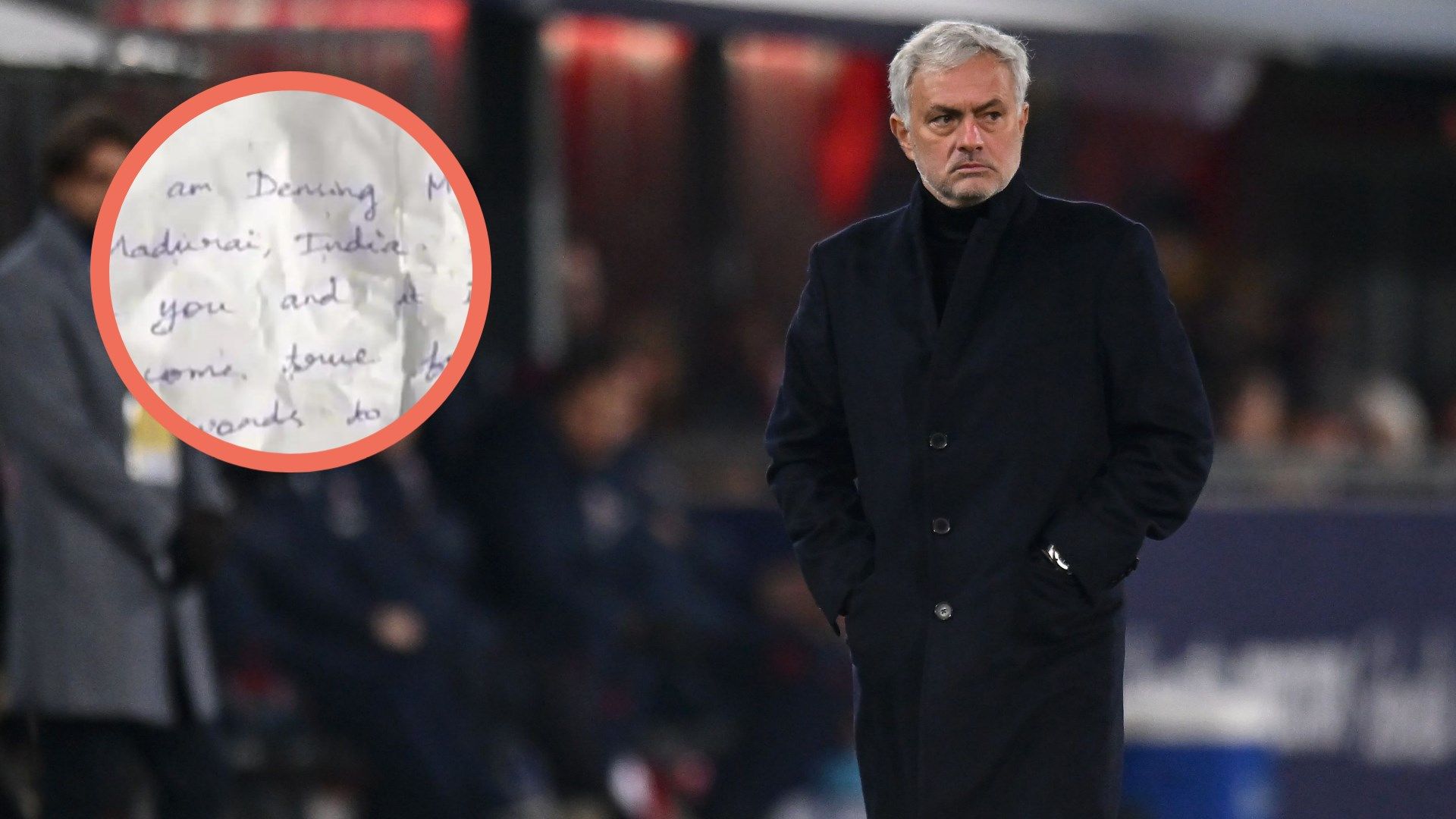 Mourinho foglietto Bologna Roma