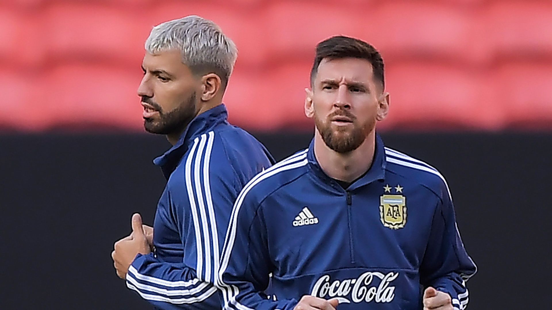 Messi Aguero Argentina treino Porto Alegre Copa America 21062019