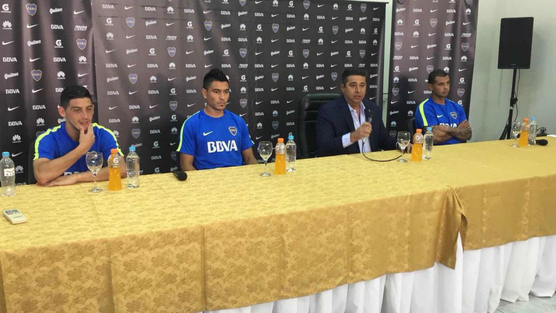 Paolo Goltz Cristian Espinoza Daniel Angelici Edwin Cardona Boca Juniors 27072017