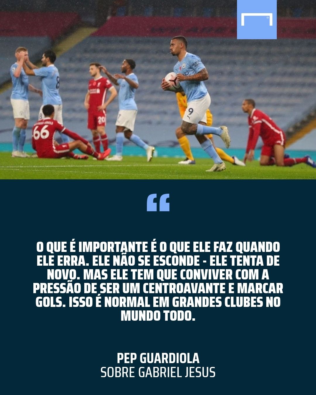 Gabriel Jesus - Pep Guardiola frase