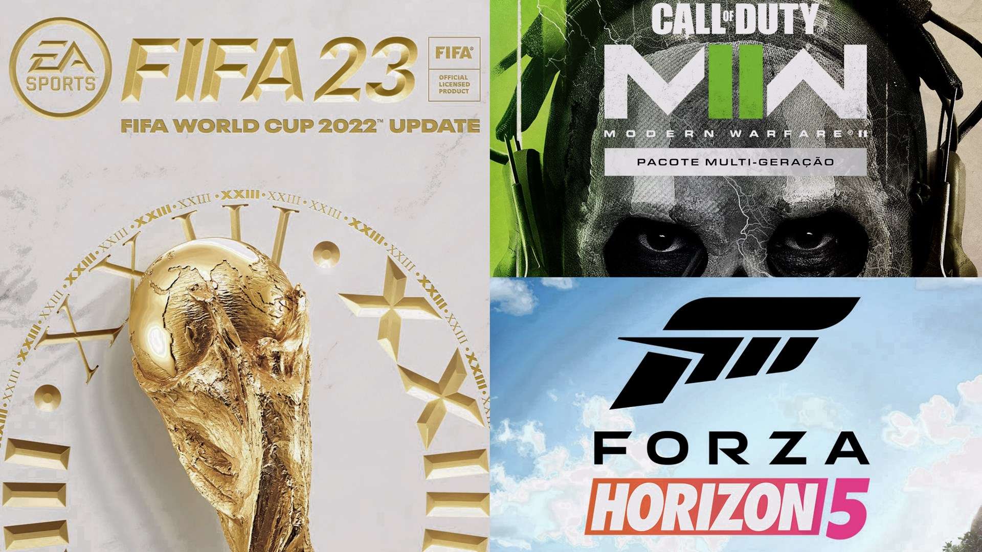 Ofertas Natal 2022 Xbox One Series FIFA 23 CODMW2 Forza