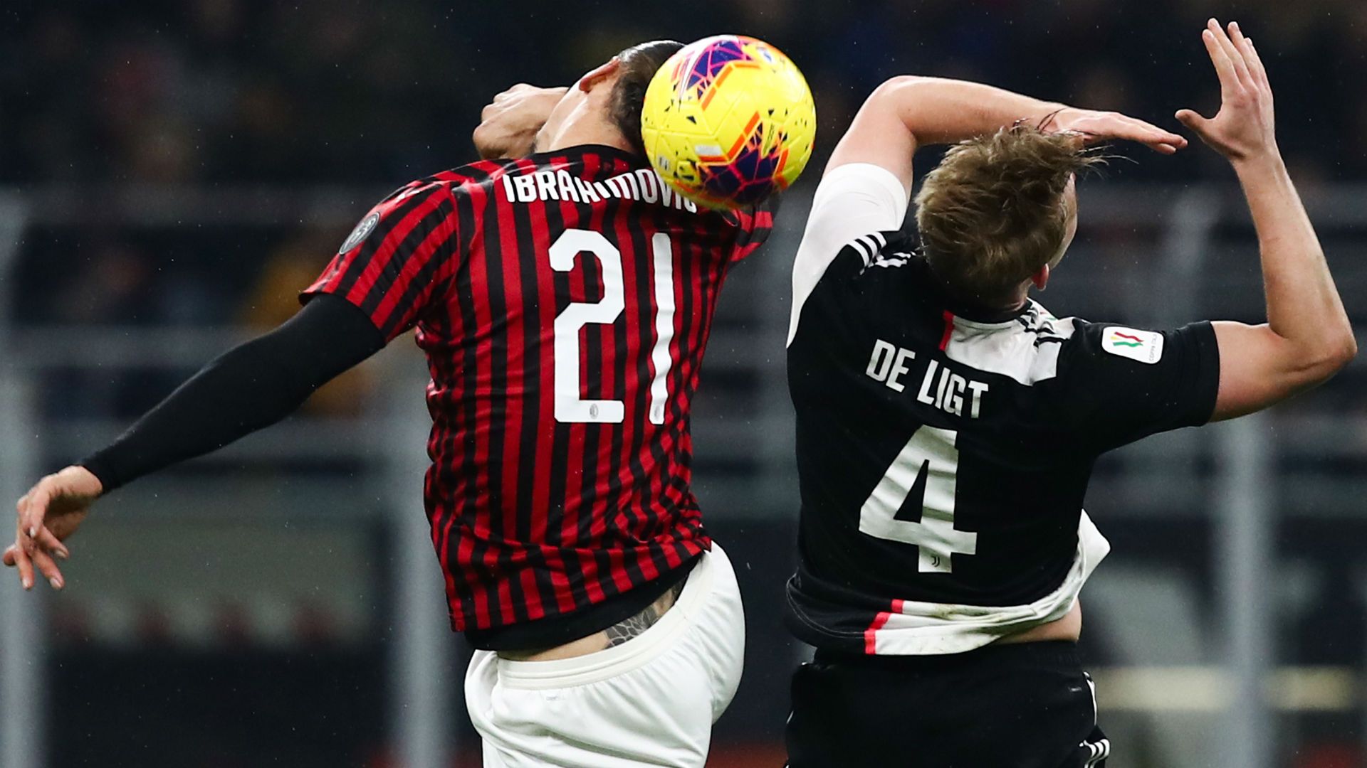 Zlatan Ibrahimovic Matthijs De Ligt Milan Juventus