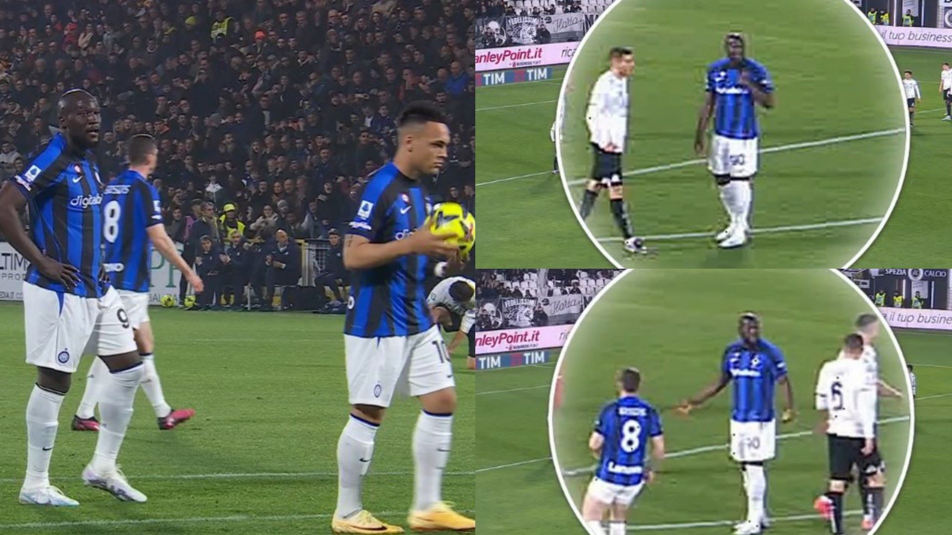 Lautaro Lukaku Spezia Inter