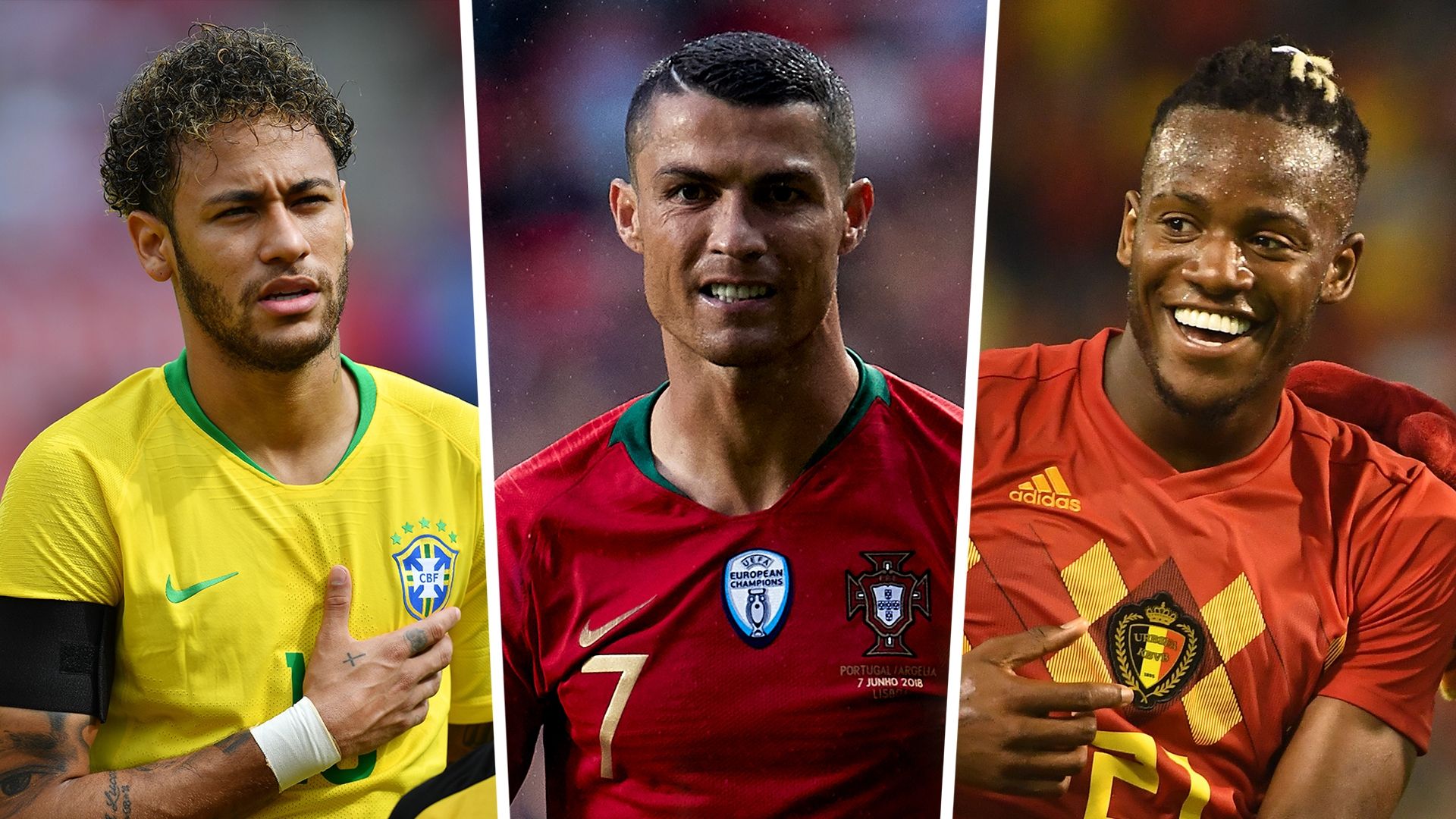 Neymar, Cristiano Ronaldo, Michy Batshuayi