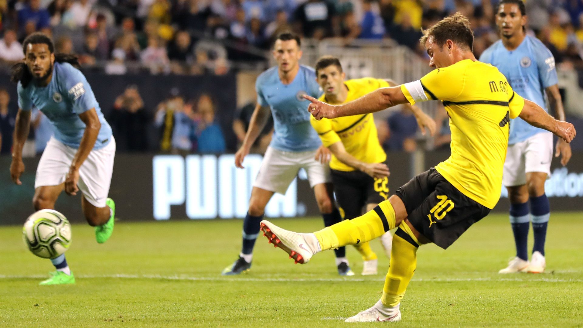 Manchester City Borussia Dortmund International Champions Cup 2018 Mario Gotze Penalty