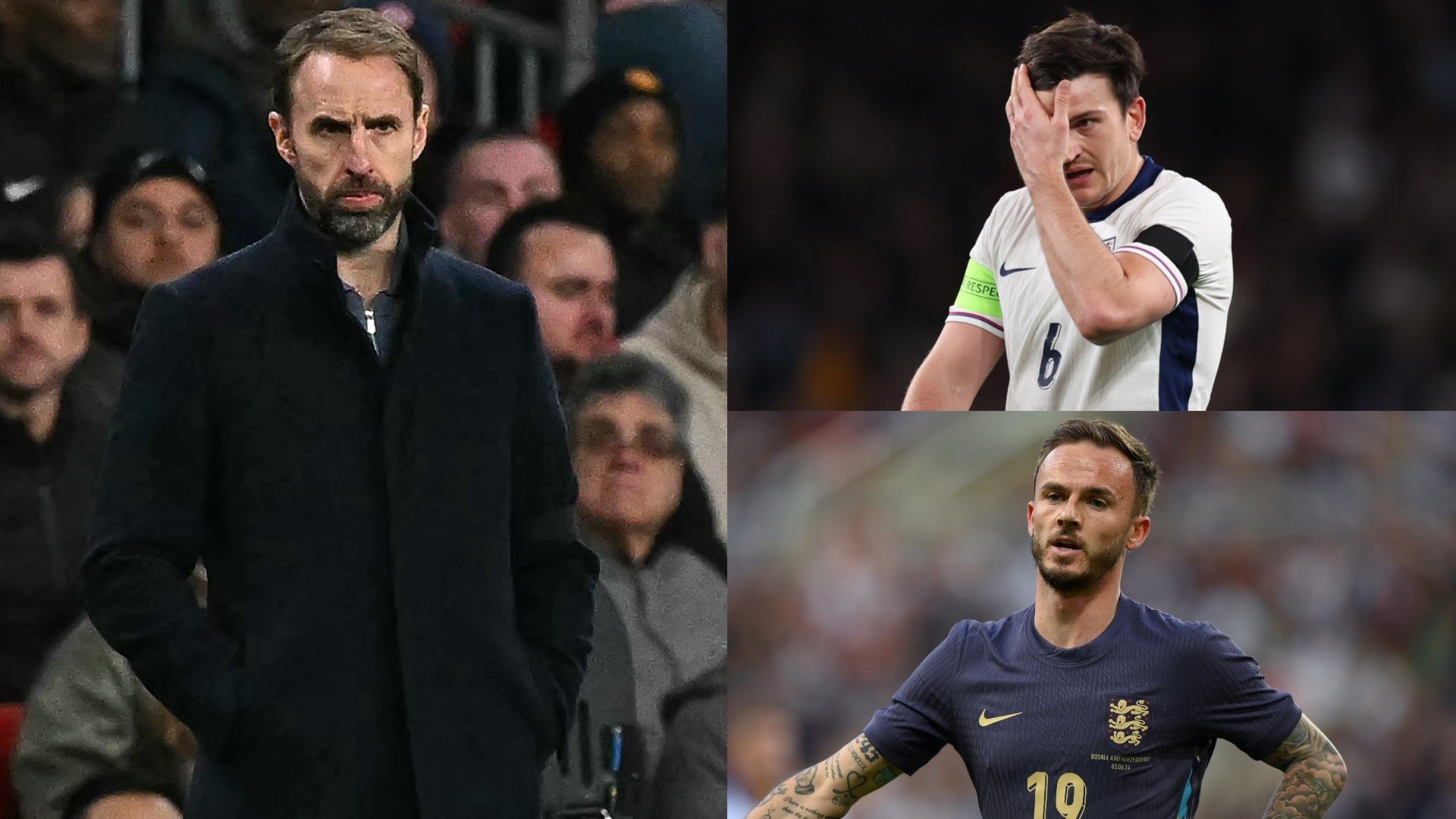 Southgate Maguire Maddison England GFX