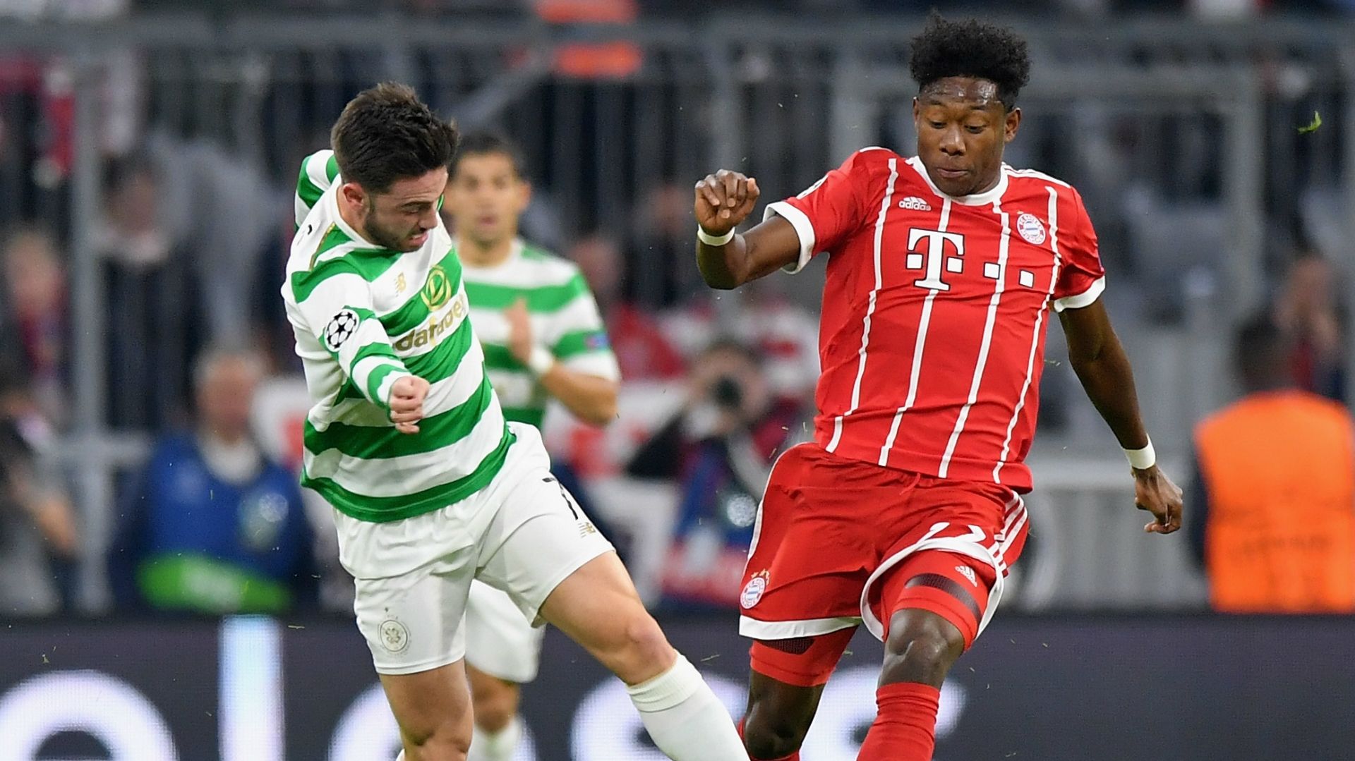 Patrick Roberts David Alaba Celtic Bayern Munich